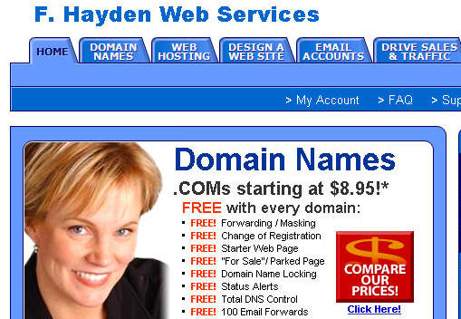 F. Hayden Web Services online store